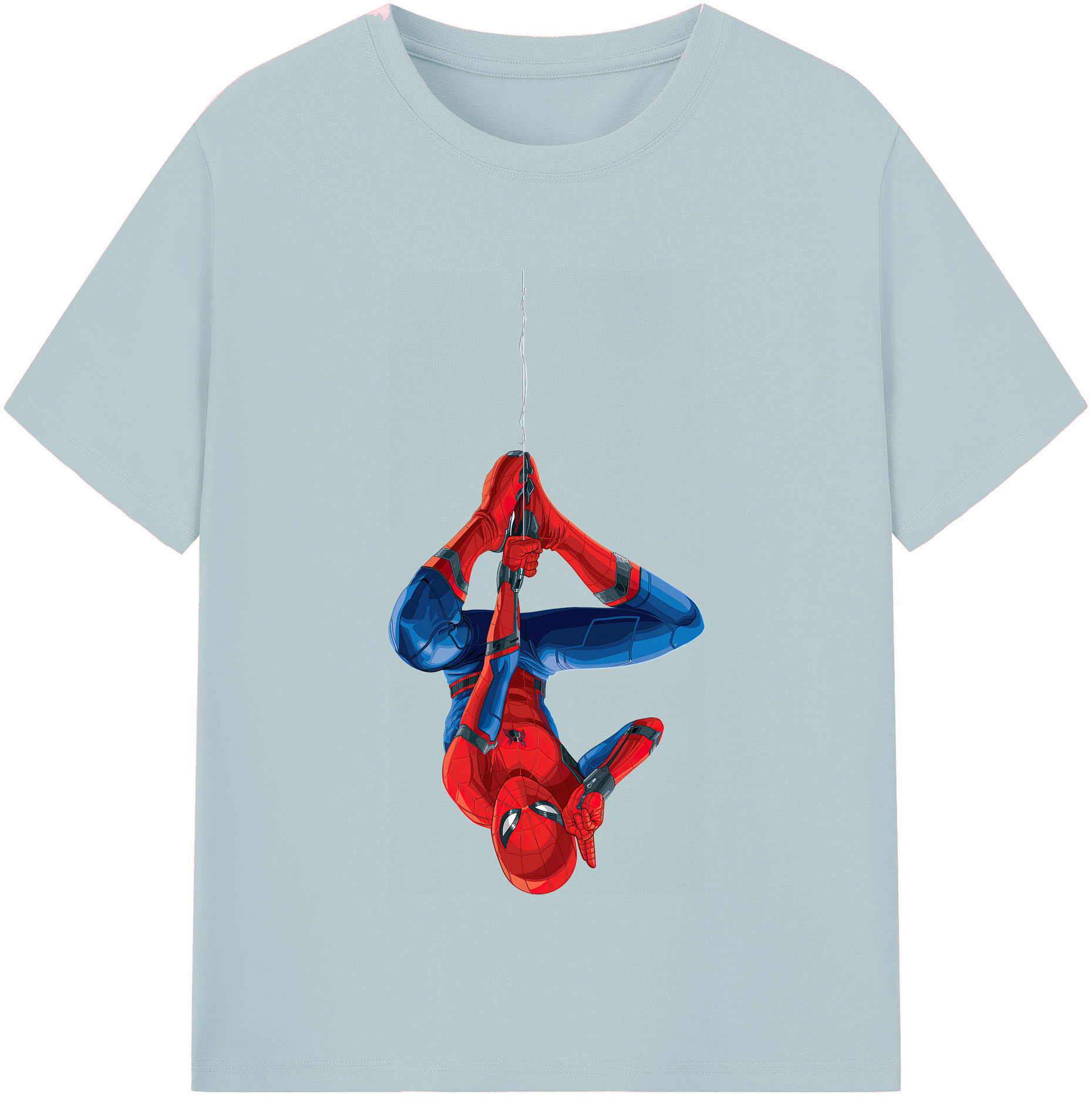 （画像用） Spider Man スパイダーマン 綿100％半袖Tシャツ（フロントプリント）